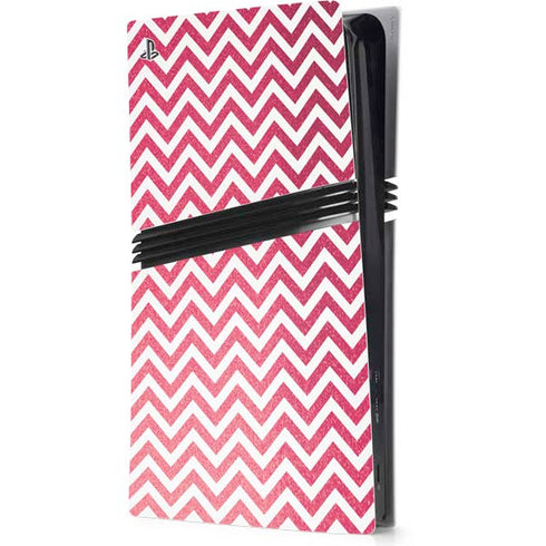 Pink Chevron PS5 Pro Console Skin