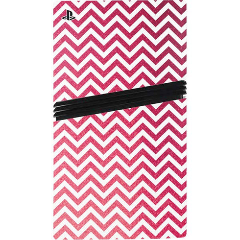 Pink Chevron PS5 Pro Console Skin