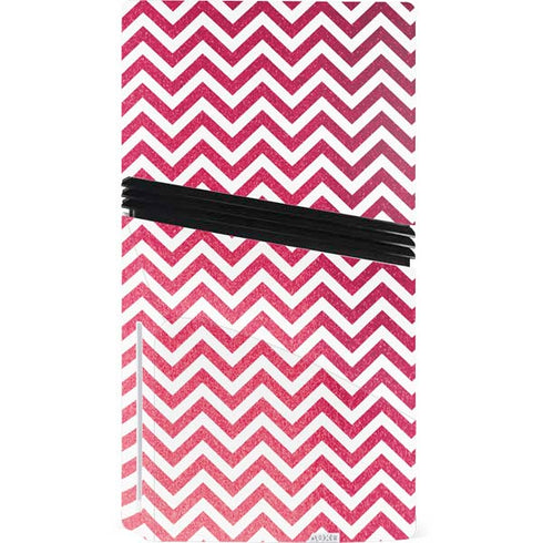Pink Chevron PS5 Pro Disk Bundle Skin