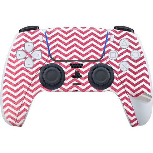 Pink Chevron PS5 Pro Disk Bundle Skin