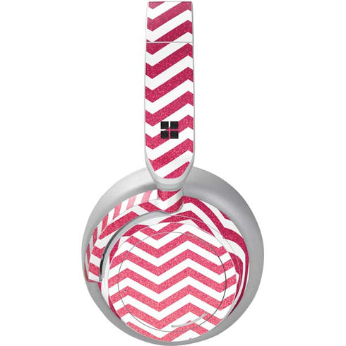 Pink Chevron Surface Headphones Skin