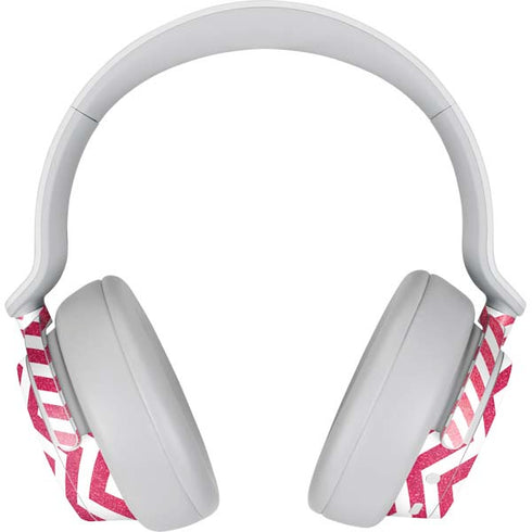 Pink Chevron Surface Headphones Skin