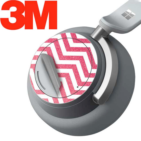 Pink Chevron Surface Headphones Skin