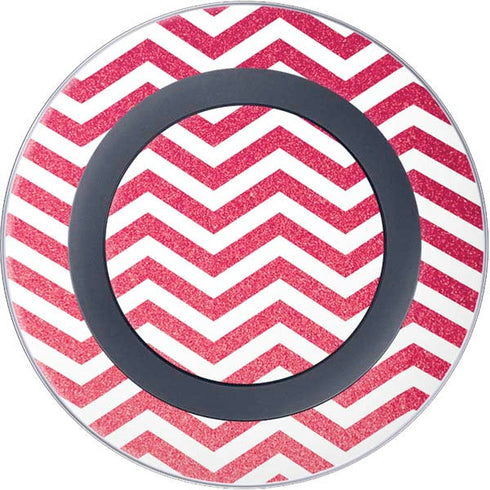 Pink Chevron Wireless Charger Skin
