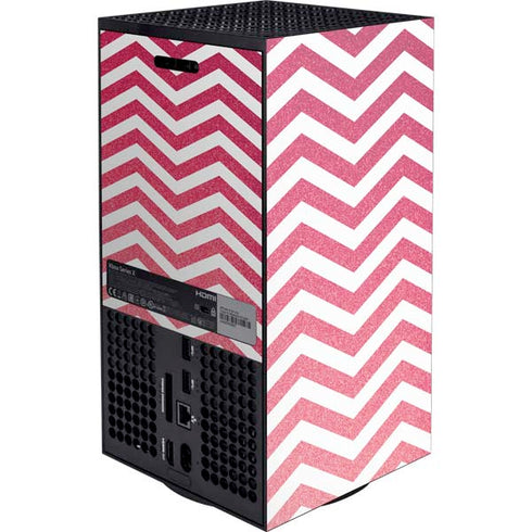 Pink Chevron XBox Series X Digital Edition Console Skin