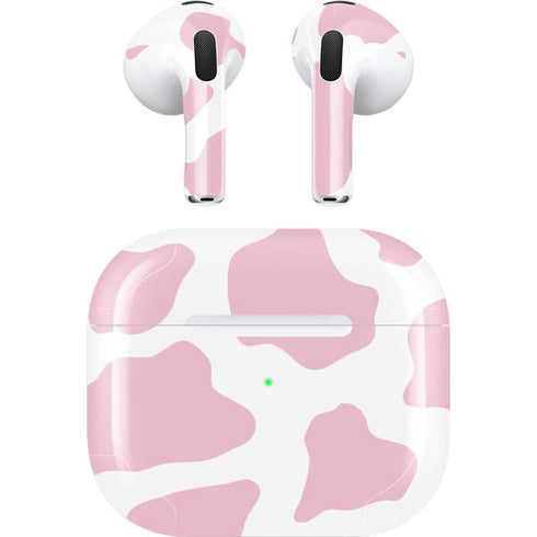 Pink Cow Print Apple AirPods (3rd Gen 2021) Skin