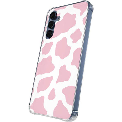 Pink Cow Print Galaxy A35 5G Clear Case