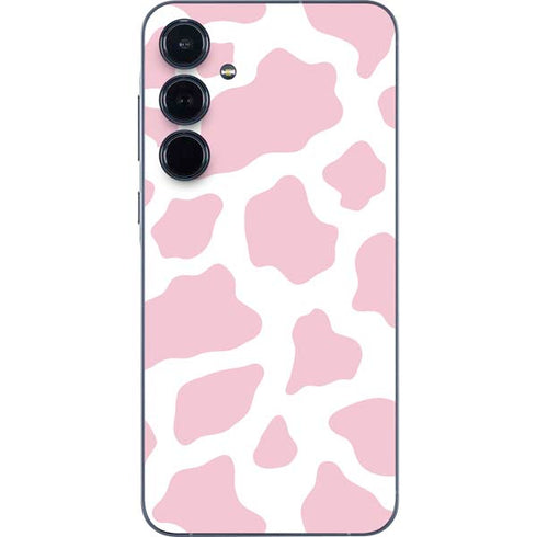 Pink Cow Print Galaxy A35 5G Skin