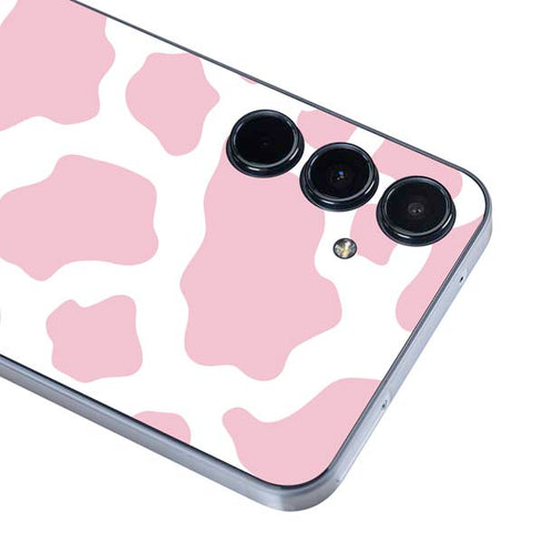Pink Cow Print Galaxy A35 5G Skin