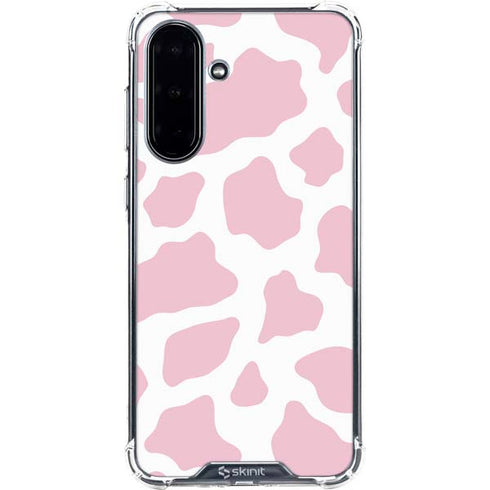 Pink Cow Print Galaxy A36 5G Clear Case