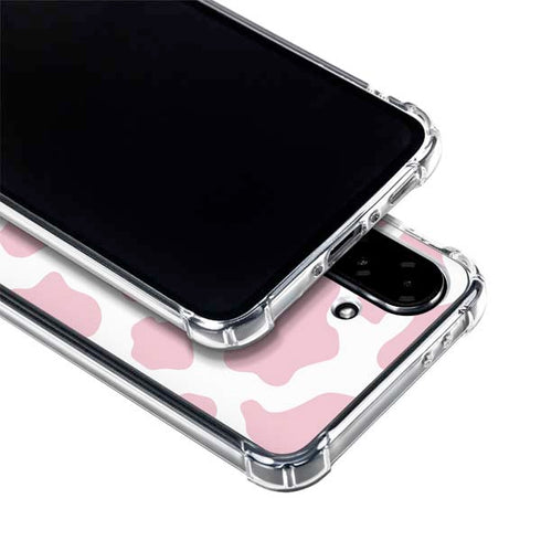 Pink Cow Print Galaxy A36 5G Clear Case