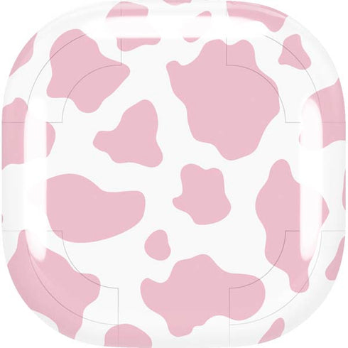 Pink Cow Print Galaxy Buds Live Skin