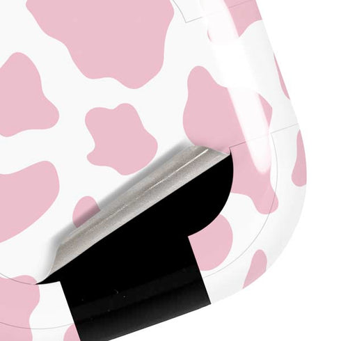 Pink Cow Print Galaxy Buds Live Skin