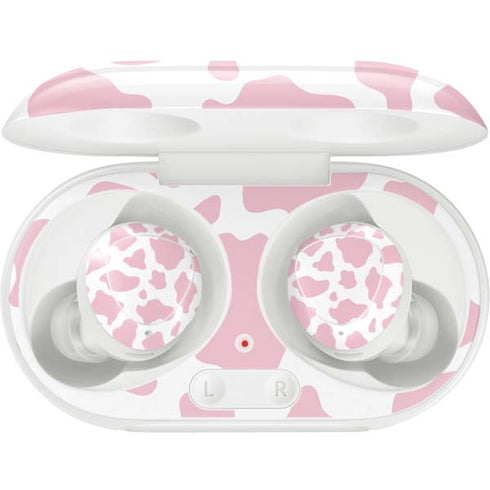 Pink Cow Print Galaxy Buds Plus Skin