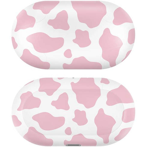 Pink Cow Print Galaxy Buds Plus Skin