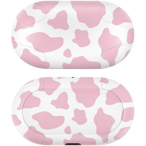 Pink Cow Print Galaxy Buds Skin