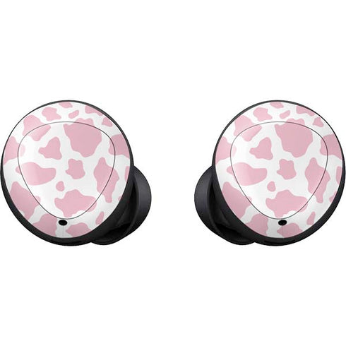 Pink Cow Print Galaxy Buds Skin