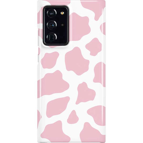 Pink Cow Print Galaxy Cases