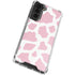 Pink Cow Print Galaxy S22 Clear Case