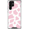 Pink Cow Print Galaxy S23 Ultra Clear Case