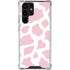 Pink Cow Print Galaxy S23 Ultra Clear Case