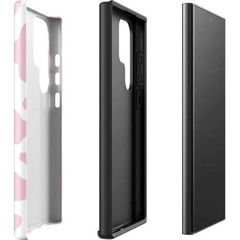 Pink Cow Print Galaxy S23 Ultra Pro Case