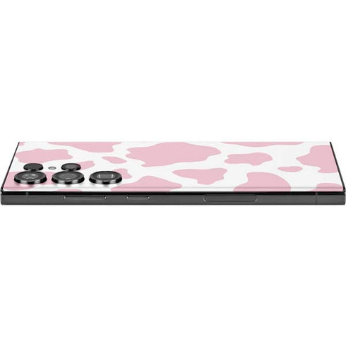 Pink Cow Print Galaxy Skins