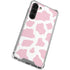 Pink Cow Print Galaxy S24 FE Clear Case