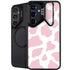 Pink Cow Print Galaxy S24 FE Kickstand Case