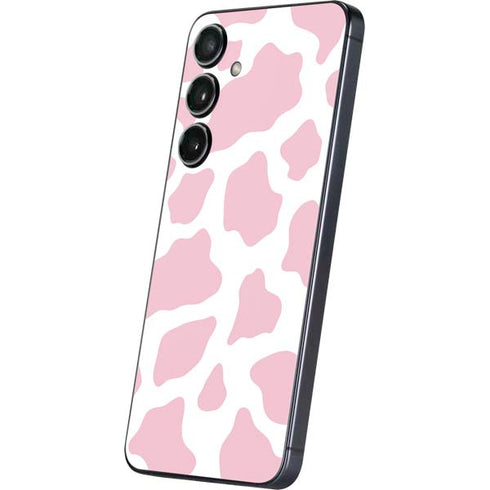 Pink Cow Print Galaxy S24 Plus Skin