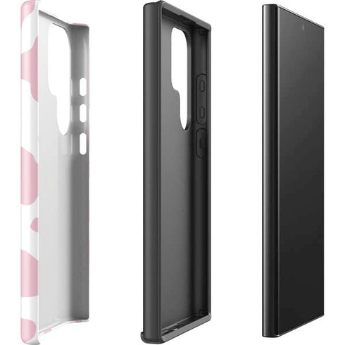 Pink Cow Print Galaxy S25 Ultra Impact Case