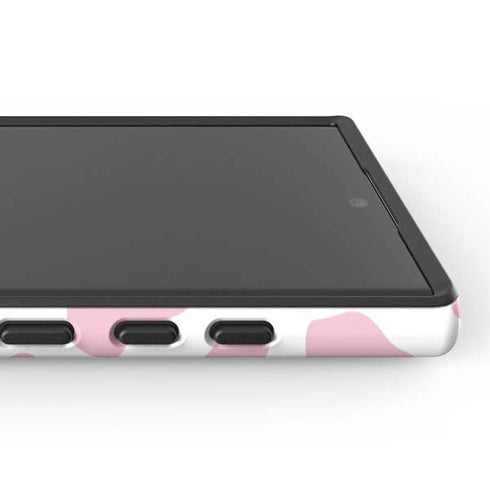 Pink Cow Print Galaxy S25 Ultra Impact Case