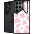 Pink Cow Print Galaxy S24 Ultra Kickstand Case