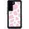 Pink Cow Print Galaxy S24 Waterproof Case