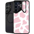 Pink Cow Print Galaxy S25 FE Kickstand Case