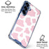 Pink Cow Print Galaxy S25 Plus Clear Case