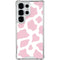 Pink Cow Print Galaxy S25 Ultra Clear Case