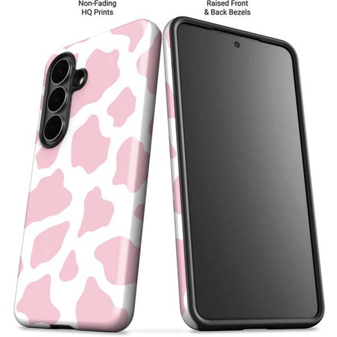 Pink Cow Print Galaxy S26 Impact Case