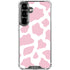 Pink Cow Print Galaxy S26 Plus Clear Case