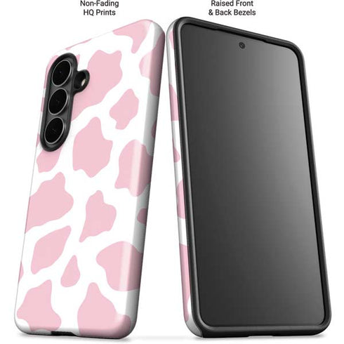 Pink Cow Print Galaxy S26 Plus Impact Case