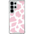 Pink Cow Print Galaxy S26 Ultra Clear Case