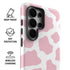 Pink Cow Print Galaxy S26 Ultra Impact Case