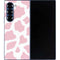 Pink Cow Print Galaxy Z Fold6 Skin