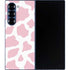 Pink Cow Print Galaxy Z Fold6 Skin