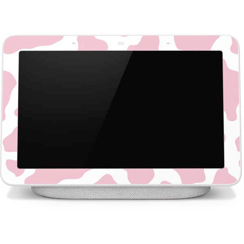 Pink Cow Print Google Home Hub Skin