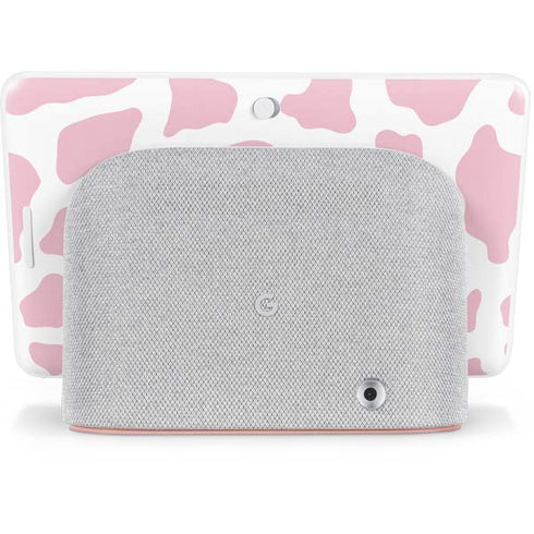 Pink Cow Print Google Home Hub Skin
