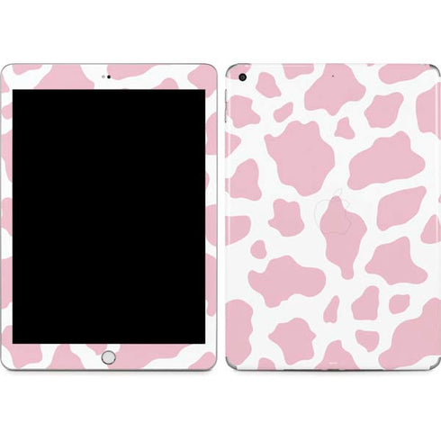 Pink Cow Print Apple iPad Skin