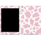 Pink Cow Print Apple iPad Skin