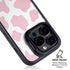 Pink Cow Print iPhone 13 Pro Max Kickstand Case