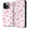 Pink Cow Print iPhone 14 Pro Max Folio Case
